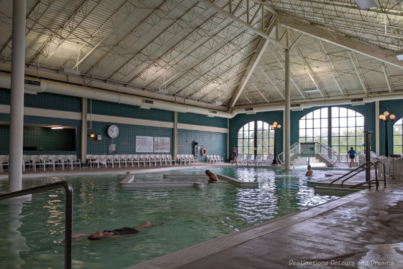 An indoor mineral water pool area at Temple Gardens Hotel & Spa