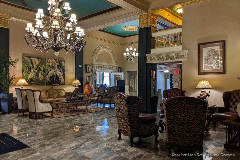 Elegant hotel lobby