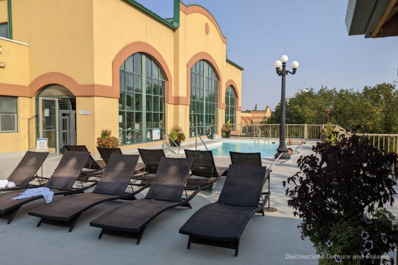 Outdoor pool and patio area at Temple Gardens Hotel & Spa