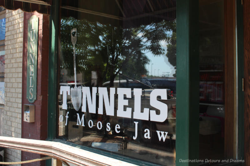 Front entrance to the Tunnels of Moose Jaw attraction in Moose Jaw, Saskatchewan