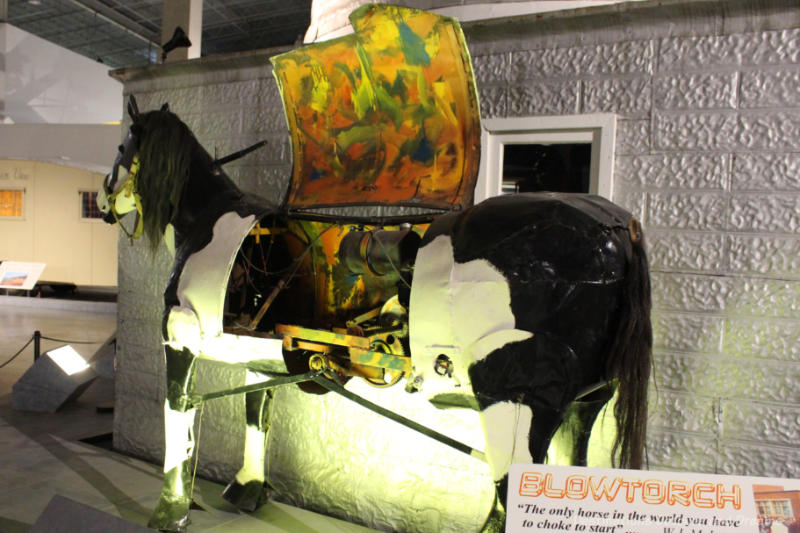 Life size mechanical horse on display at Moose Jaw Western Development Museum