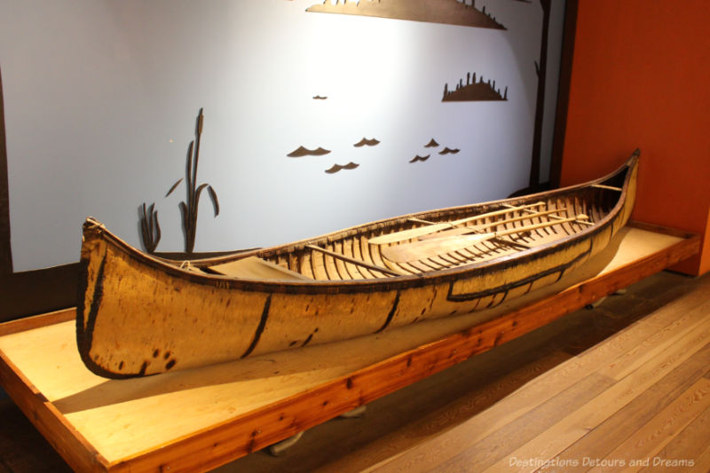 Canoe in a museum