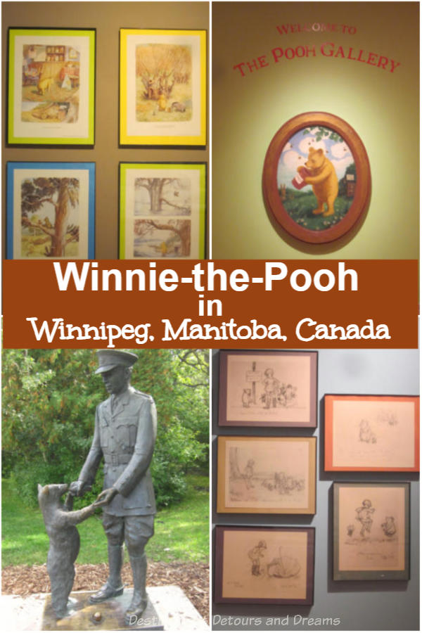 Winnie-the-Pooh in Winnipeg - a statue and gallery honour the connection between Pooh Bear and Winnipeg, Manitoba, Canada