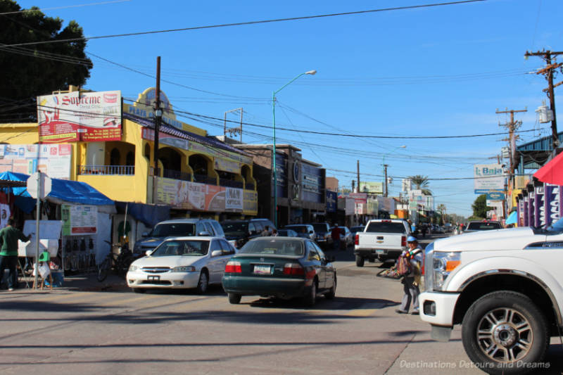 Street in the town of Los Algodones
