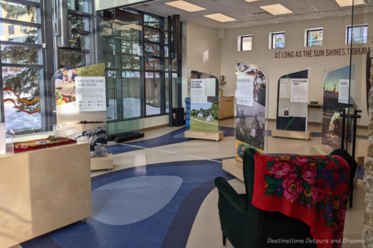 Canadian Treaty Display At The Forks In Winnipeg