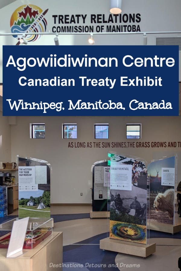 Canadian Treaty Exhibit - Displays at the Agowiidiwinan Centre at The Forks in Winnipeg, Manitoba, Canada, teach about the treaties between First Nations and the British Crown