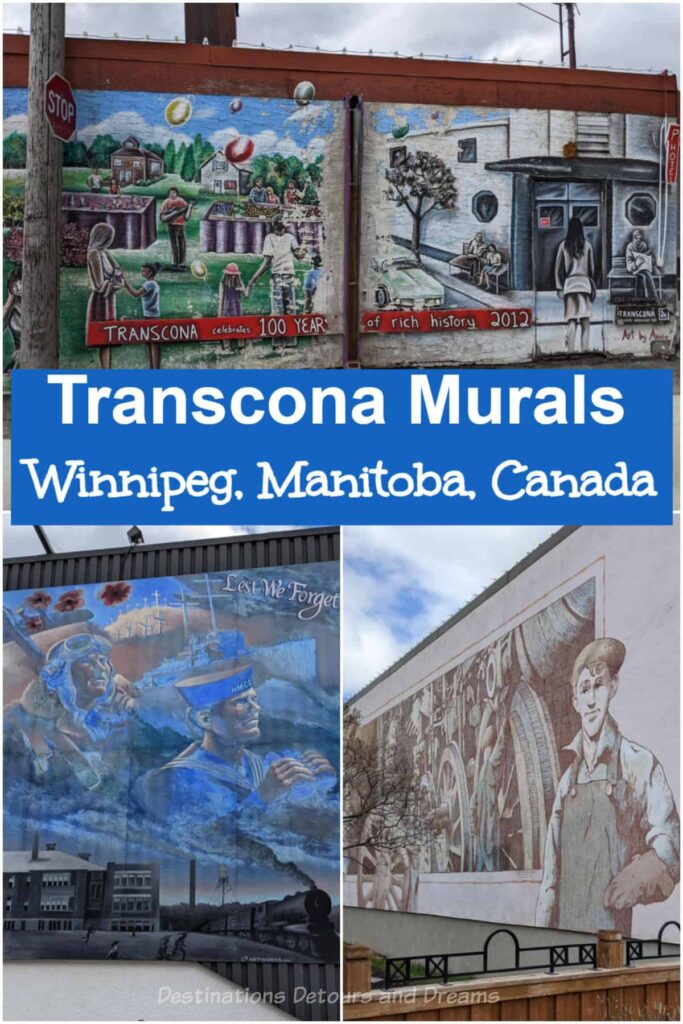 Transcona Murals - A collection of murals in the compact downtown area of the Transcona neighbourhood of Winnipeg, Manitoba, Canada