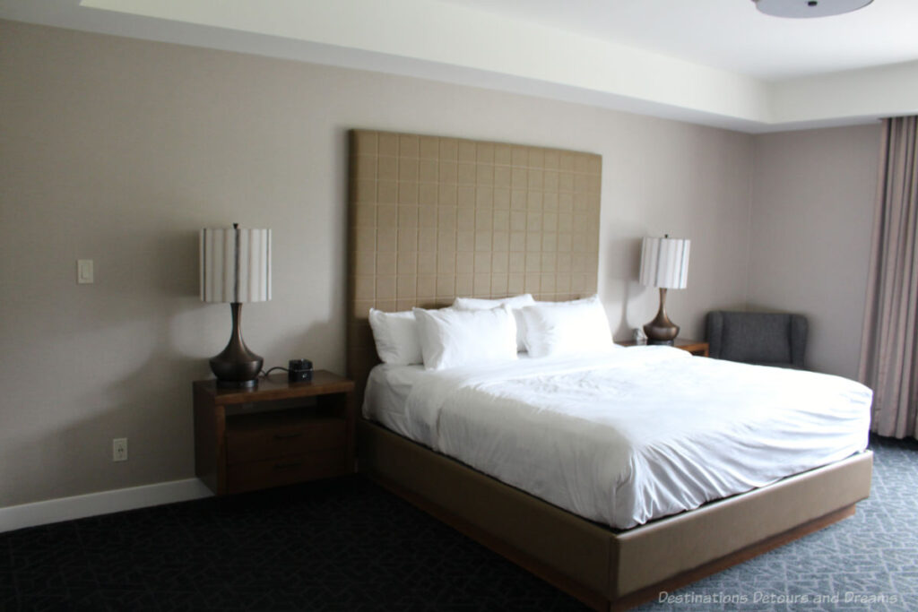 The Malcolm Bed king bed in The Malcolm Hotel