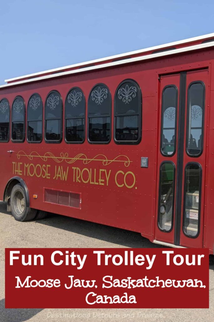Moose Jaw Trolley Tour - A fun trolley bus tour of Moose Jaw, Saskatchewan, Canada with interesting bits of history, city information, and trivia