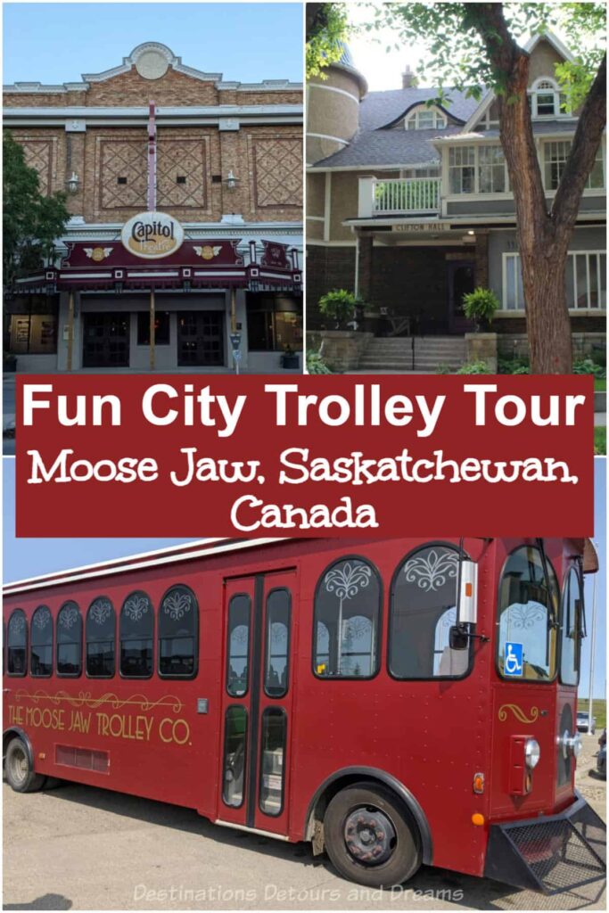 Moose Jaw Trolley Tour - A fun trolley bus tour of Moose Jaw, Saskatchewan, Canada with interesting bits of history, city information, and trivia