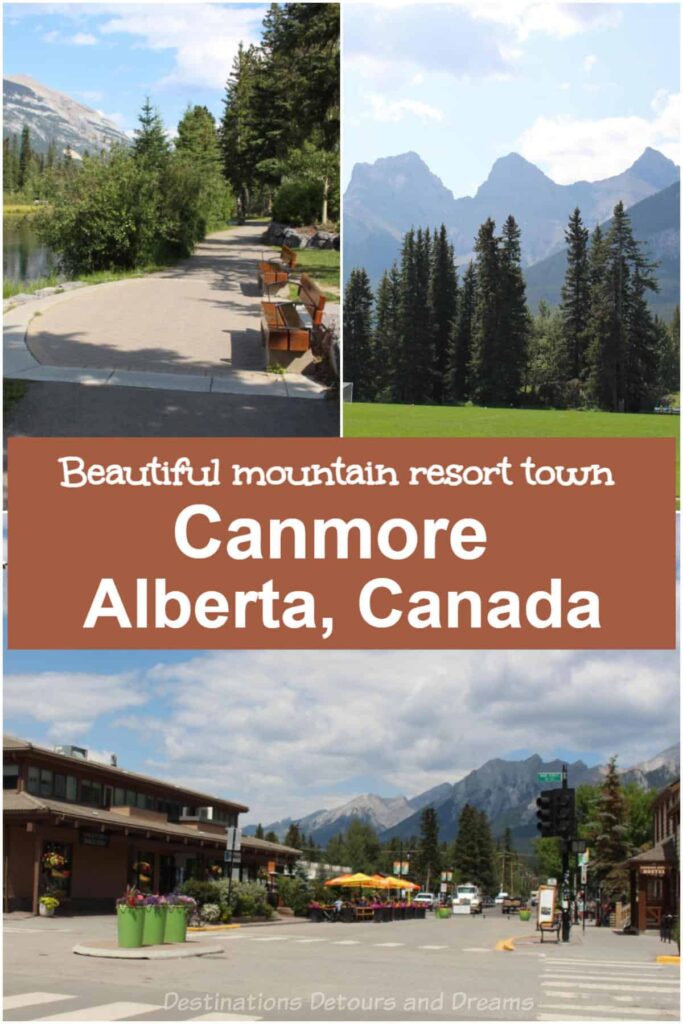 About Canmore, Alberta, Canada—a scenic, mountain resort town