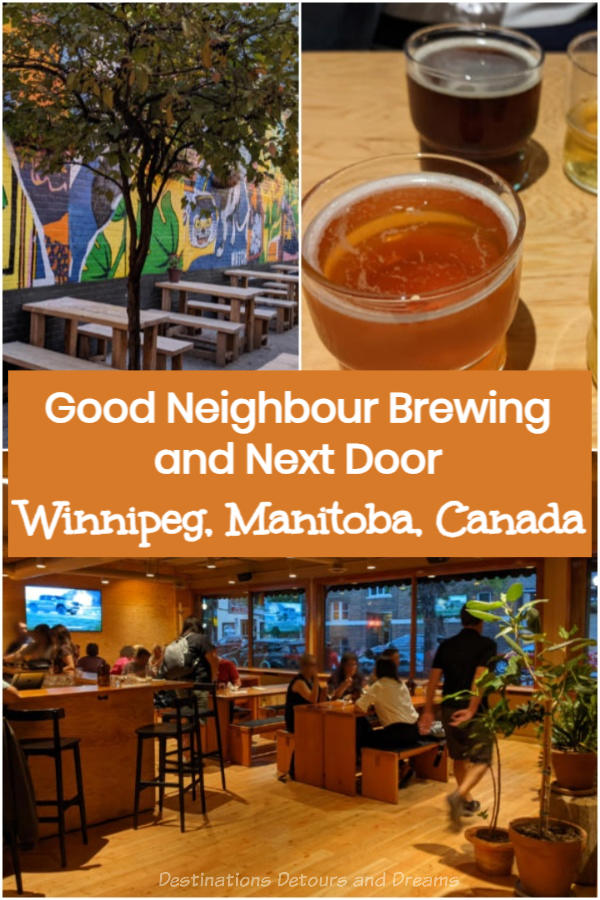 Good Neighbour Brewing and Next Door - A gathering space featuring elevated pub fare and craft beer from a female-run brewery in Winnipeg, Manitoba, Canada