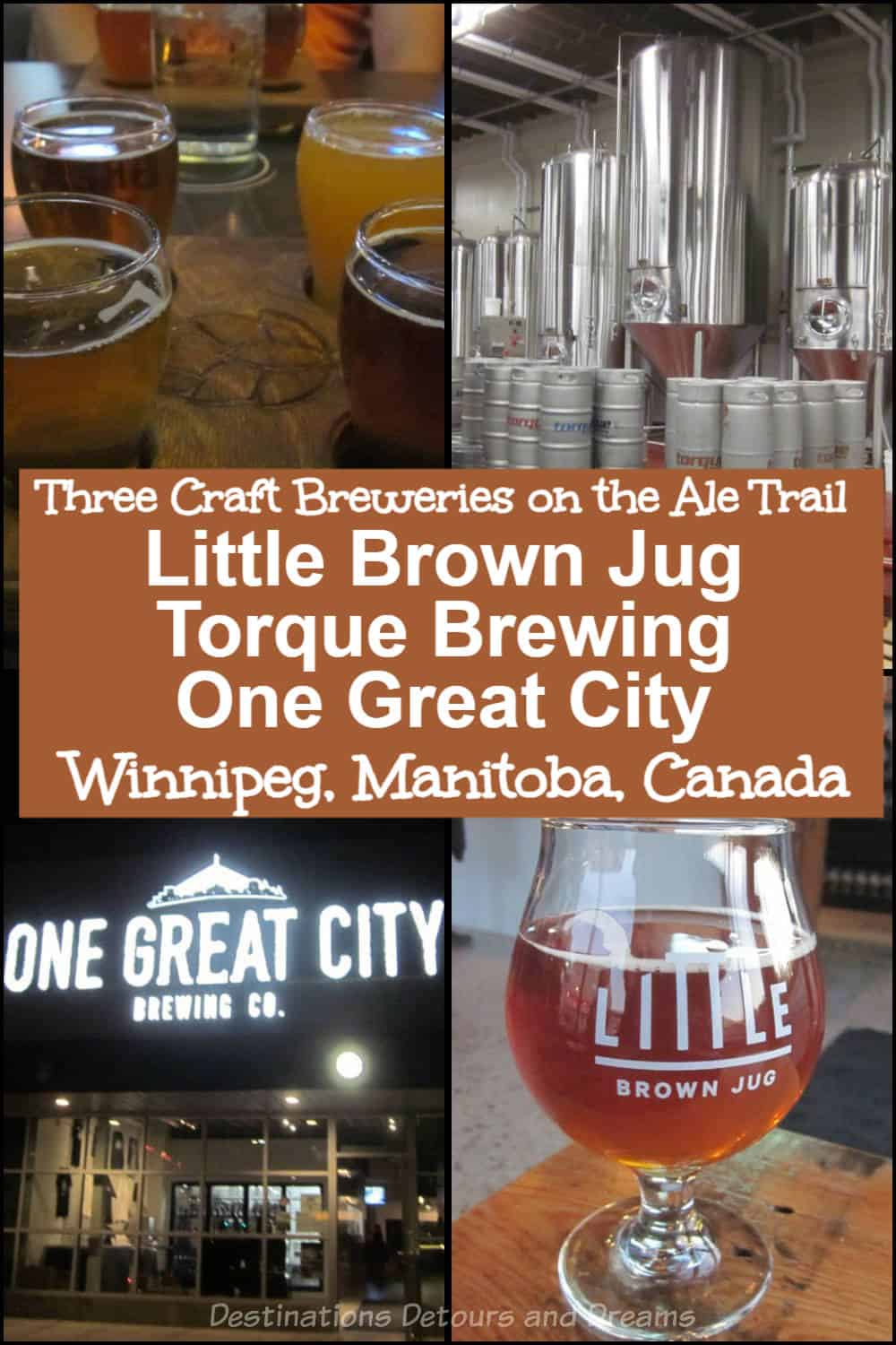 Three Craft Breweries on Winnipeg’s Ale Trail in Winnipeg, Manitoba, Canada: Little Brown Jug, Torque Brewing, and One Great City City
