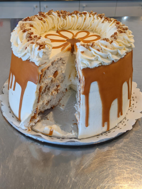 Winnipeg Food Shmoo Torte Schmoo torte with one piece missing
