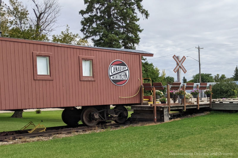 Miami Railway Station Museum Caboose A train caboose now parked as part of a museum