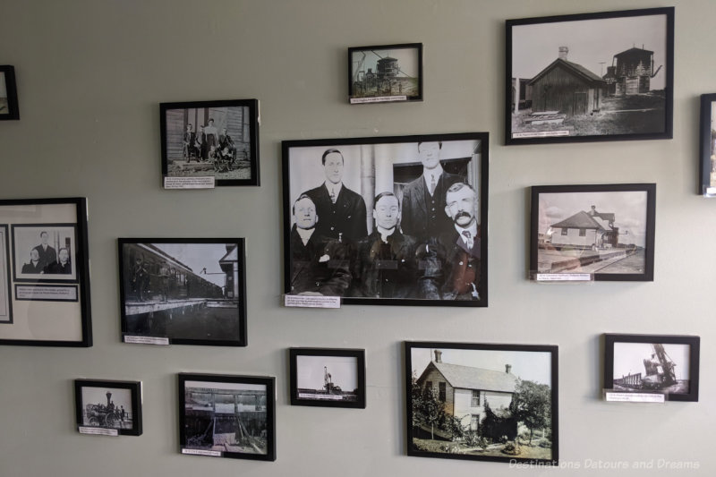 Miami Railway Station Museum Herr Photos Wall of old framed photographs