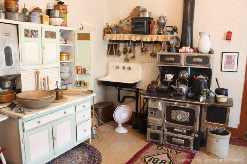 Daly House Museum Kitchen Vintage kitchen in a house museum