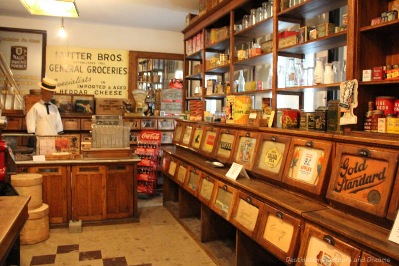 Daly House Museum Grocer Recreation of an old general grocery store in a house museum