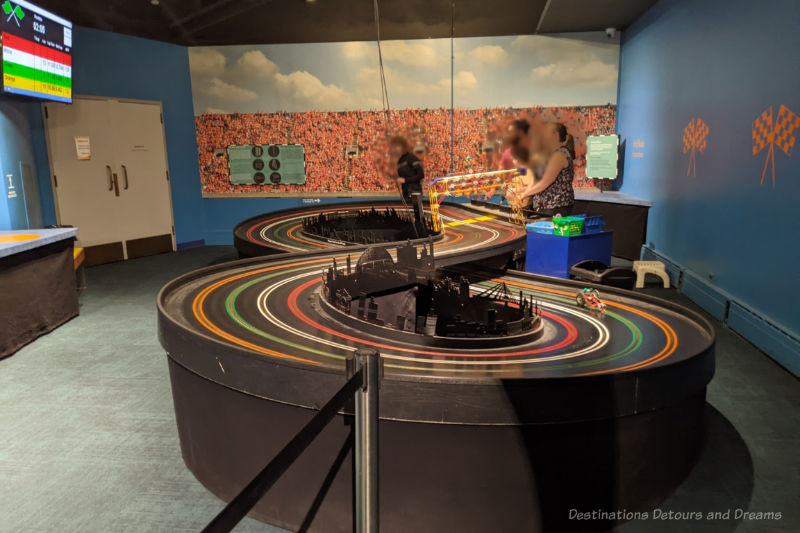 Race track area in science museum