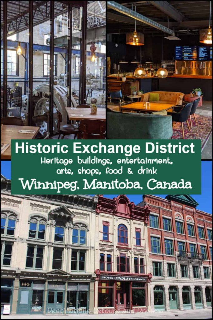 Explore Winnipeg's Exchange District - National Historic Site neighbourhood featuring heritage buildings, arts, entertainment, boutique shops, and eateries in the heart of Winnipeg, Manitoba, Canada