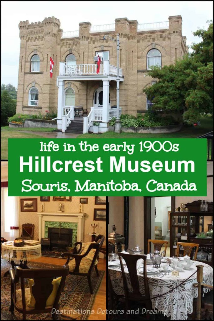 Hillcrest Museum, Castle on the Prairies - Grand house built in 1910 is now a museum in Souris, Manitoba, Canada showcasing life in the early 1900s and other history