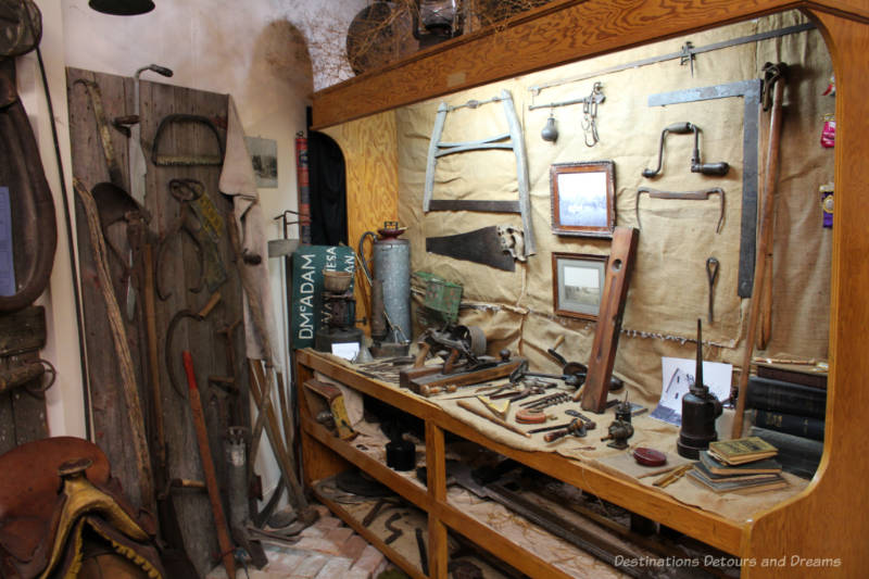 Sipiweske Museum Pioneer Life Tools Museum display of pioneer era tools