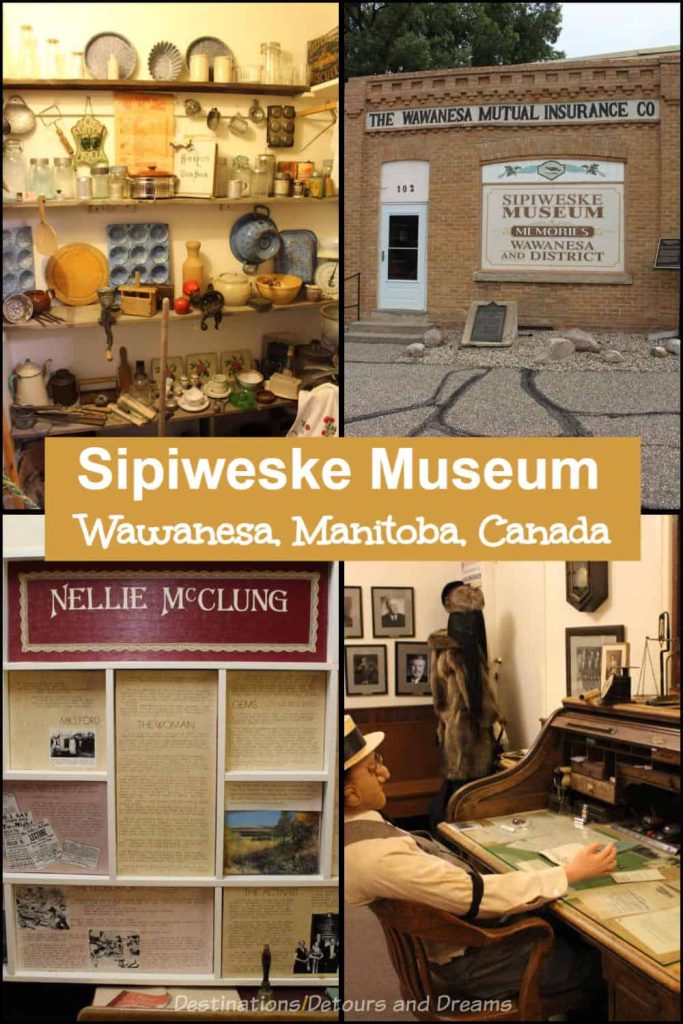 Sipiweske Museum Wawanesa, Manitoba Sipiweske Museum in Wawanesa, Manitoba, Canada, housed in a former insurance company office, highlights area history and notable persons