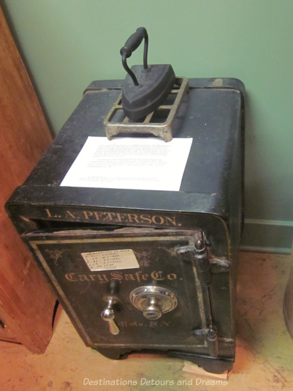 Old safe in a museum